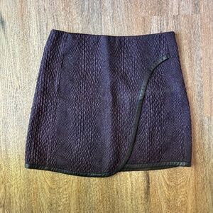 Rebecca Taylor size 4 purple and black skirt